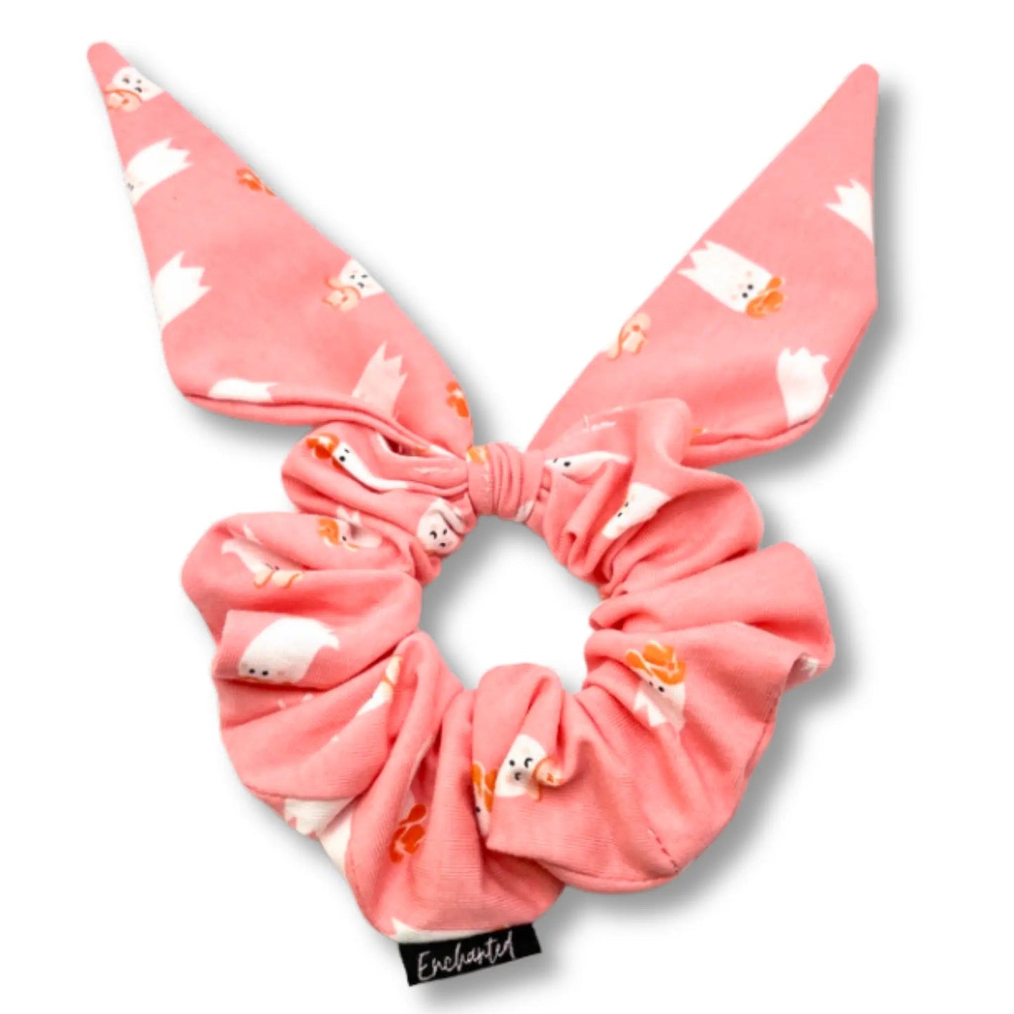 Mini Pink Western Ghost Tie Scrunchie Enchanted Scrunch