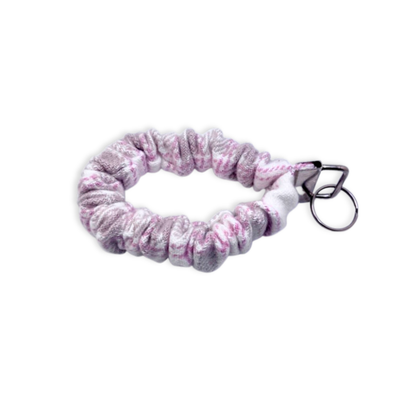 Pink Plaid Valentine's Day Scrunchie Wristlet Enchanted Scrunch