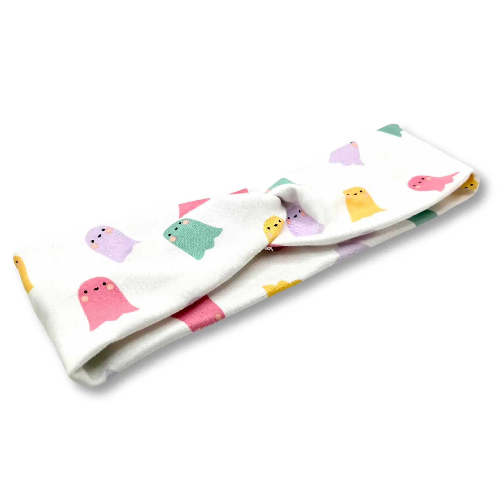 Pastel Ghosts Twist Knot Headband Enchanted Scrunch