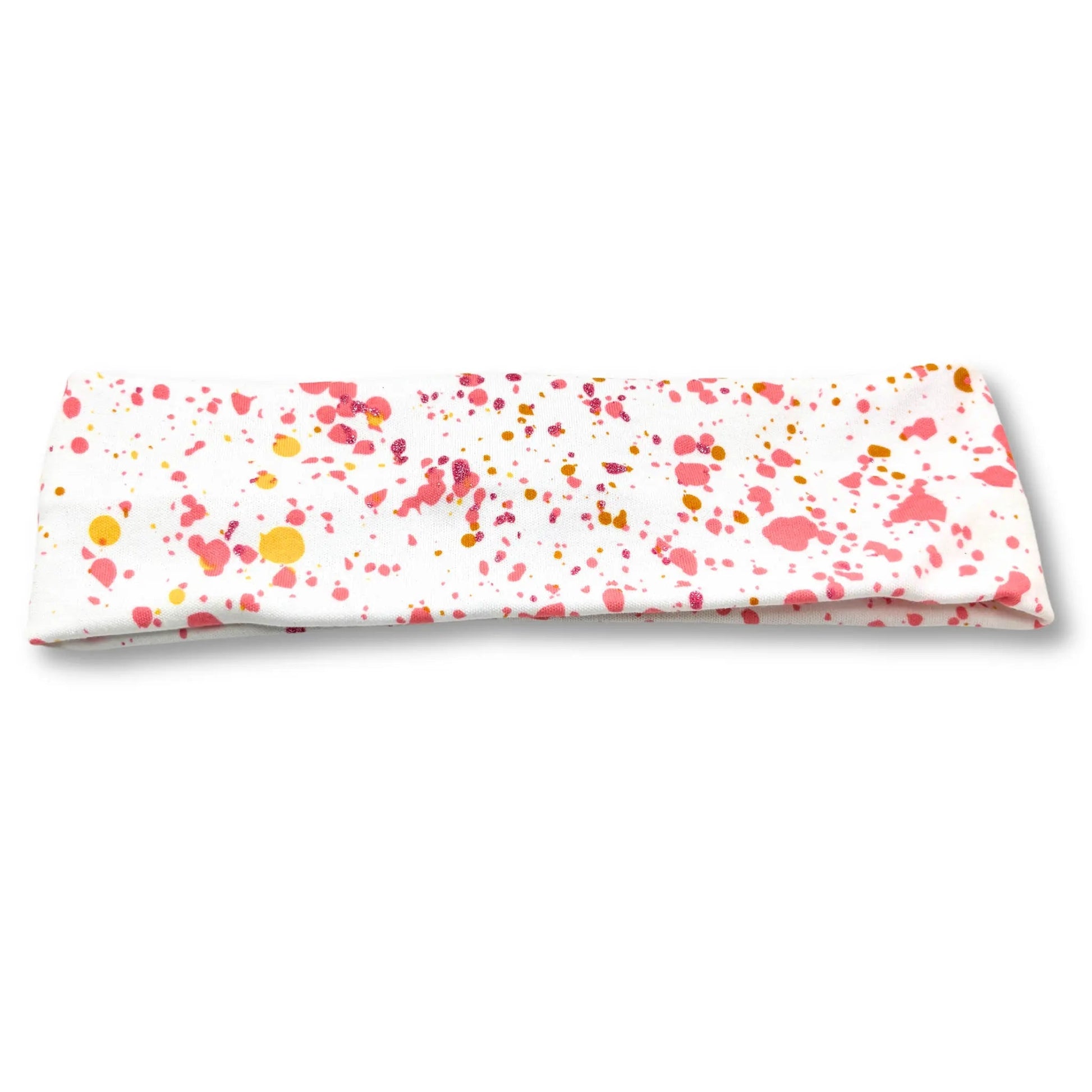 Splatter Paint White Headband Enchanted Scrunch