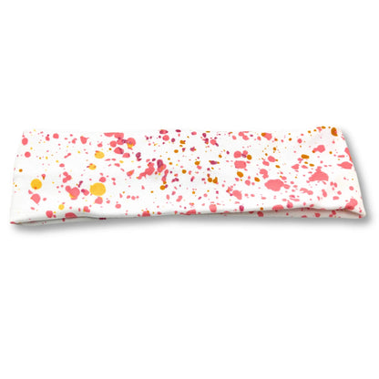Splatter Paint White Headband Enchanted Scrunch