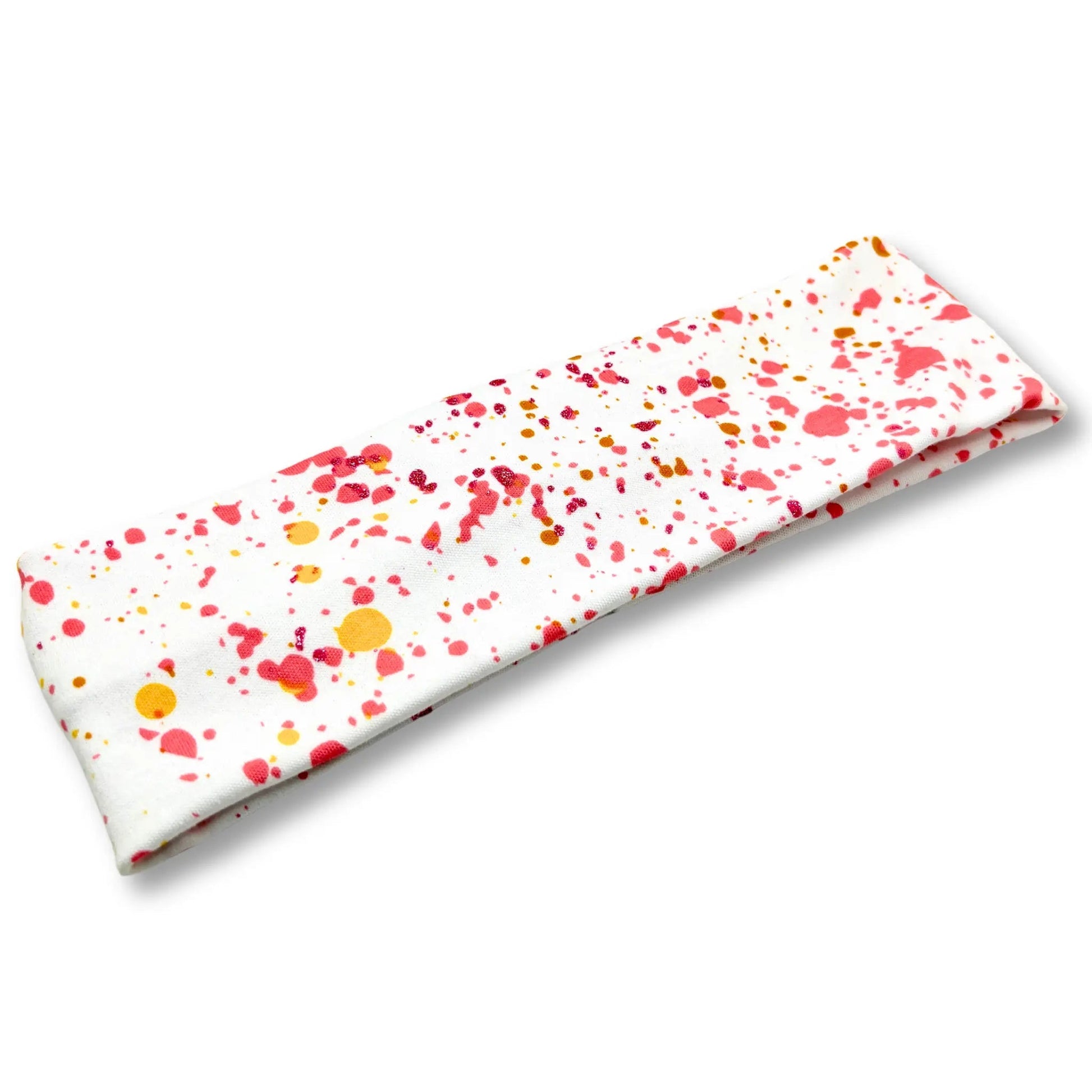 Splatter Paint White Headband Enchanted Scrunch
