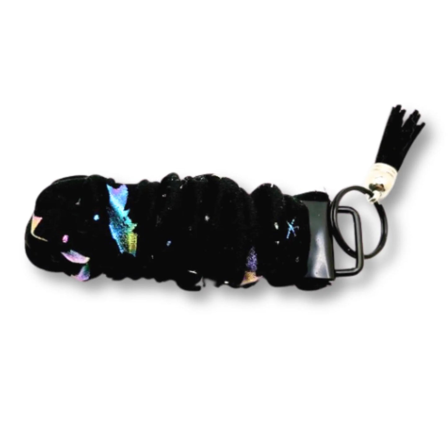 Holographic Bats Scrunchie Wristlet Enchanted Scrunch