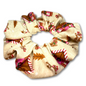 Beige Gingerbread House Christmas Scrunchie Enchanted Scrunch