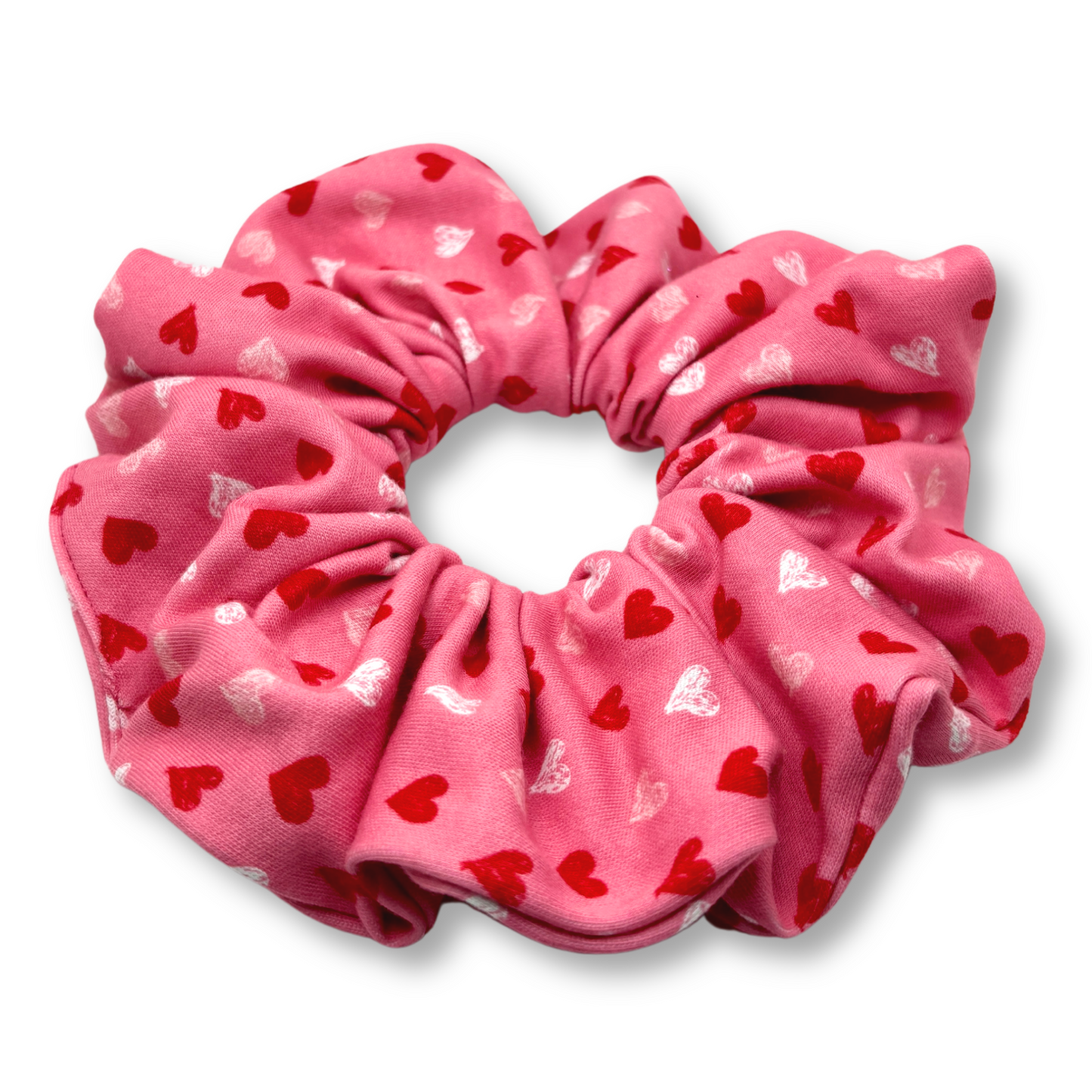 Pink Heart Valentine's Day Scrunchie Enchanted Scrunch