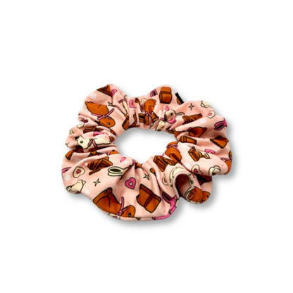 Mini Chocolate Bunny Easter Poly Scrunchie Enchanted Scrunch