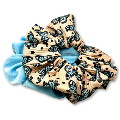 Blue Butterfly Summer Scrunchie Set Enchanted Scrunch