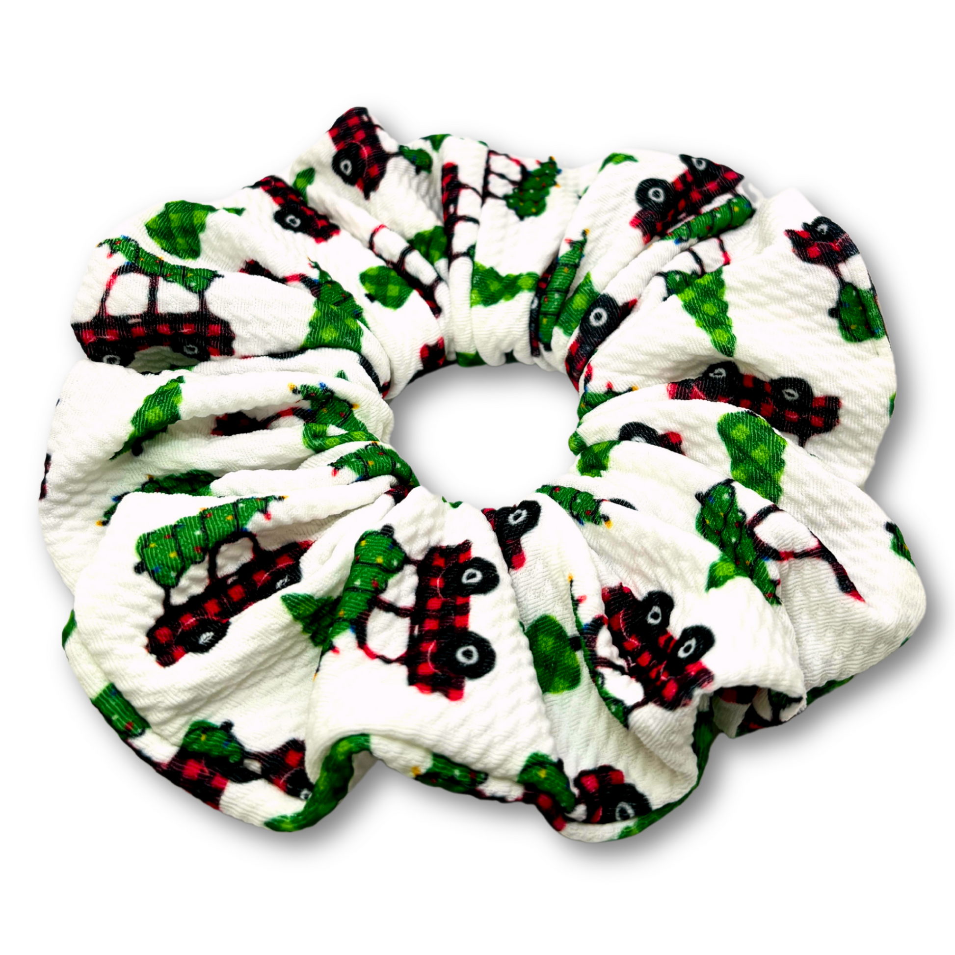 Tree Car Christmas Bullet Scrunchie Enchanted Scrunch