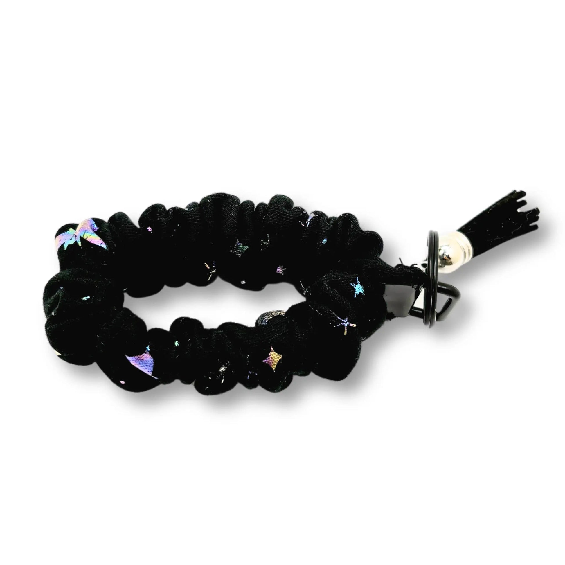 Holographic Bats Scrunchie Wristlet Enchanted Scrunch