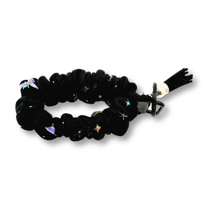 Holographic Bats Scrunchie Wristlet Enchanted Scrunch