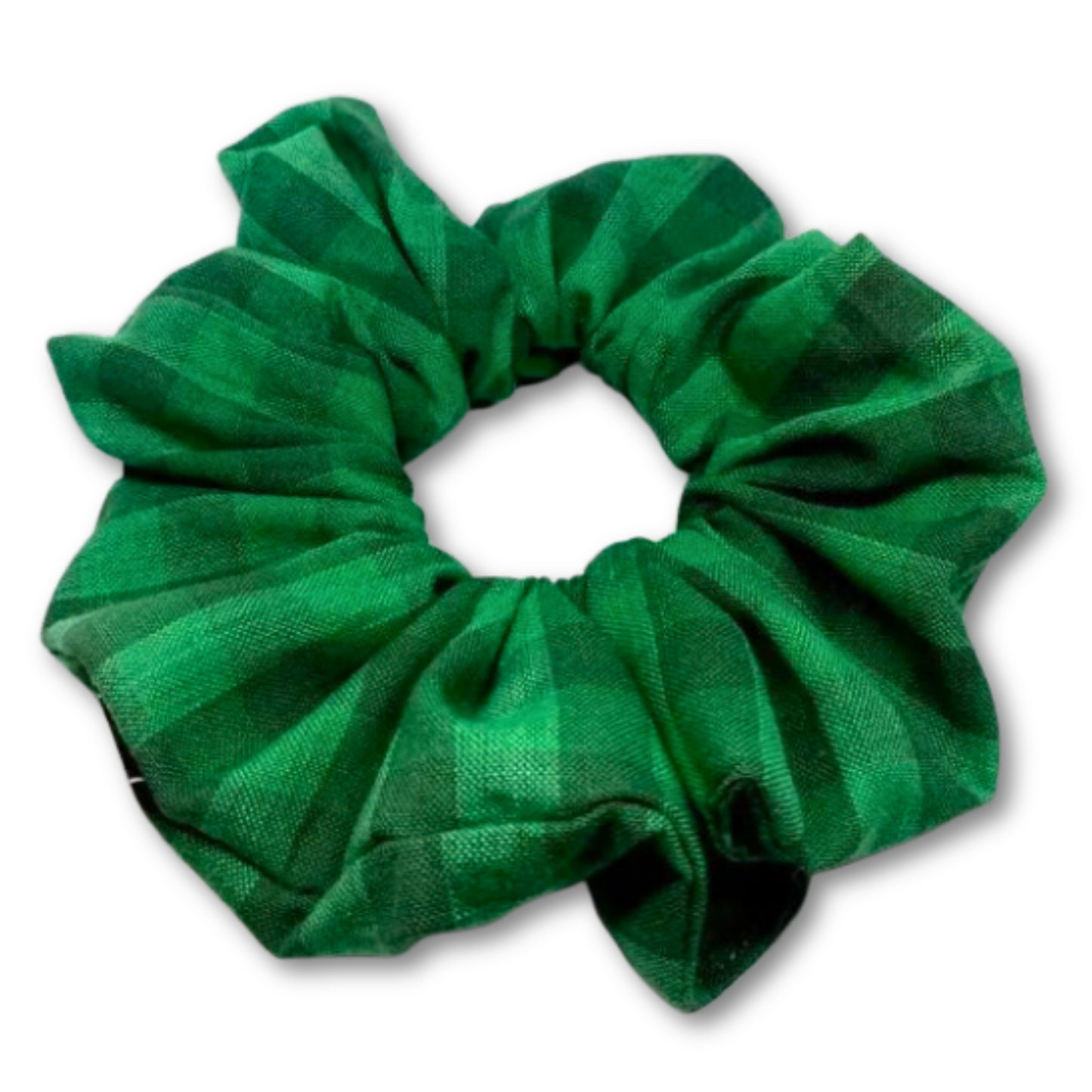 Green Plaid Christmas Scrunchie Enchanted Scrunch