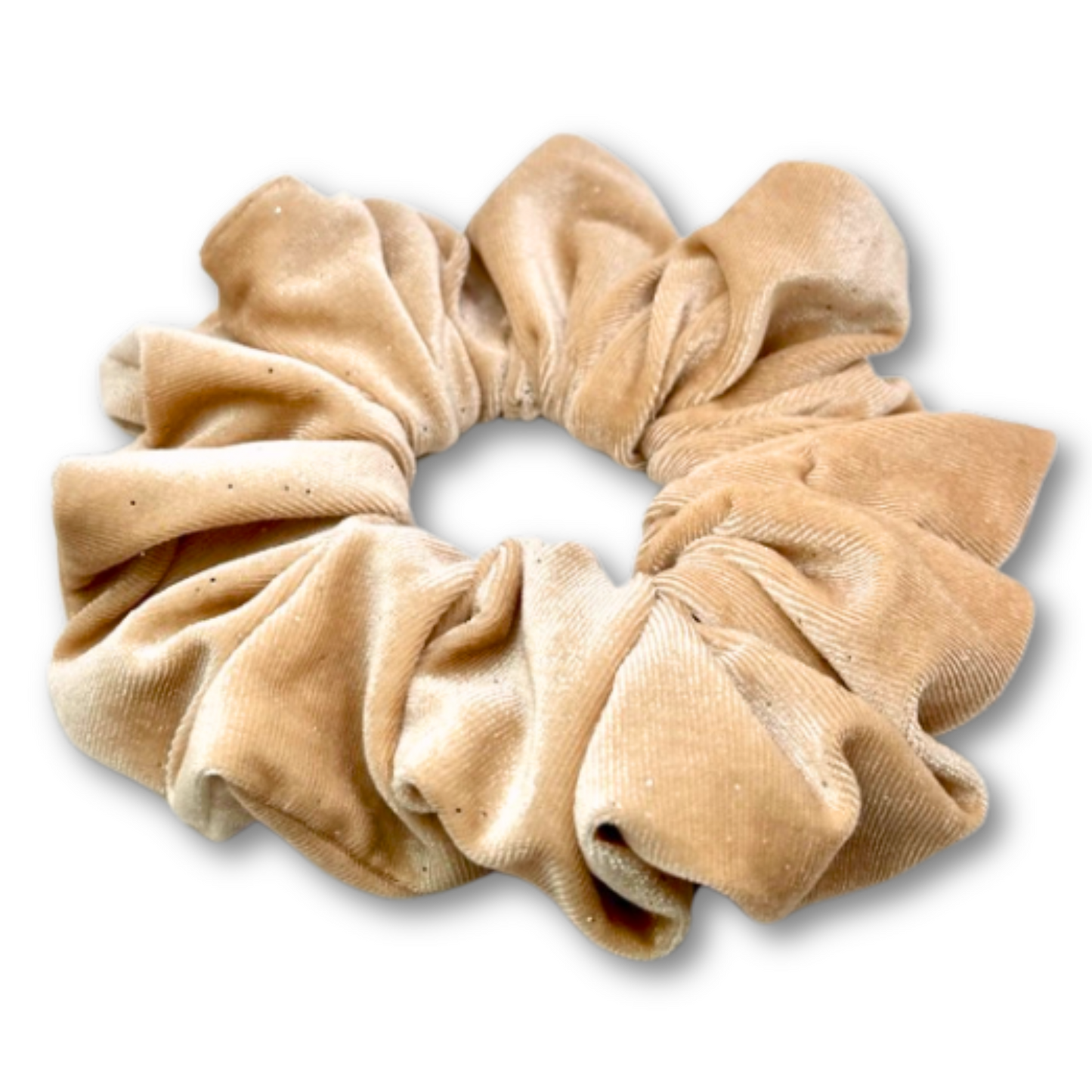 Cream Sparkle Velvet Christmas Scrunchie Enchanted Scrunch