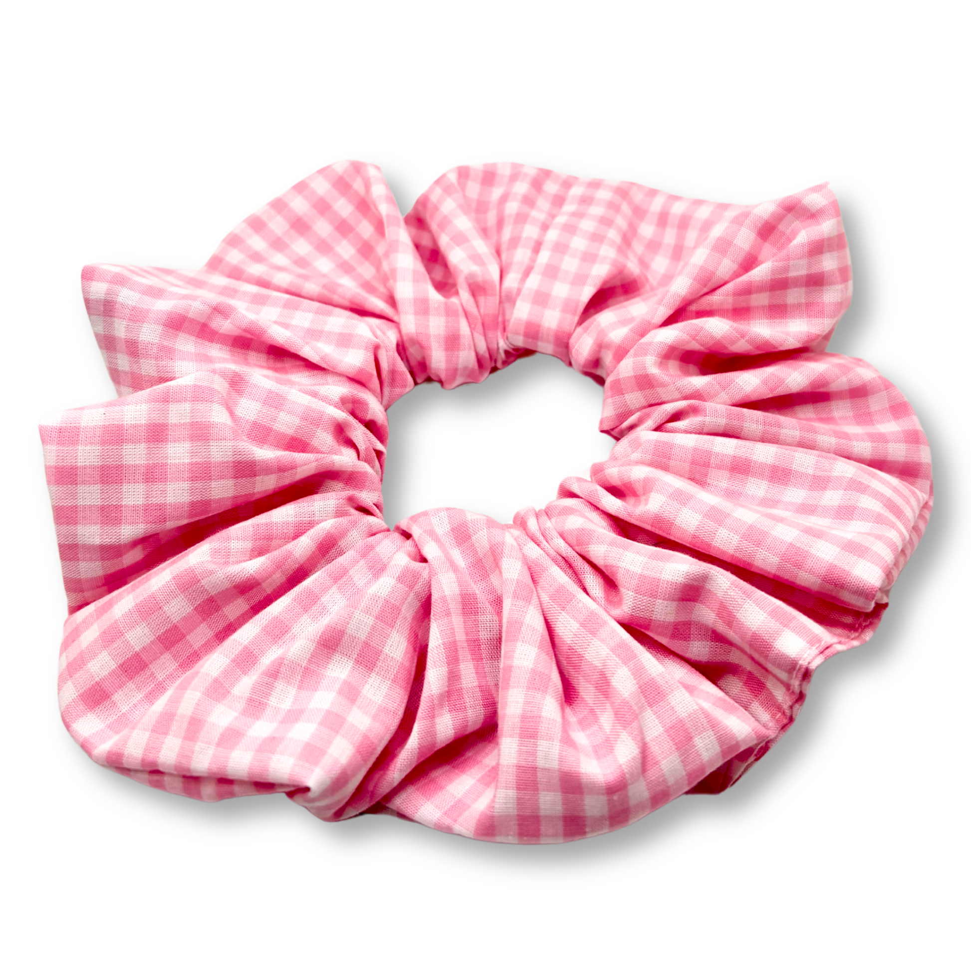 Pink Gingham Spring Scrunchie Enchanted Scrunch