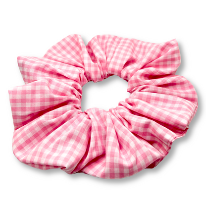 Pink Gingham Spring Scrunchie Enchanted Scrunch
