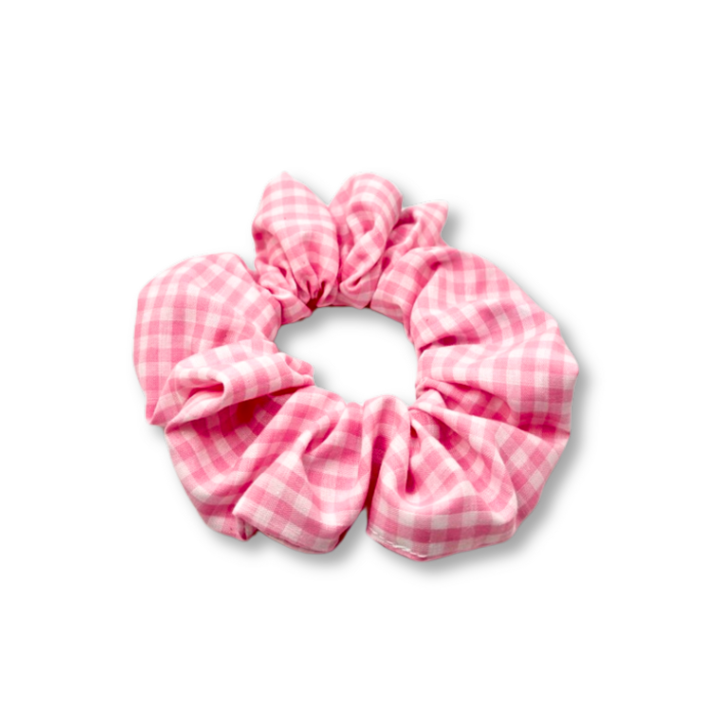 Mini Pink Gingham Spring Scrunchie Enchanted Scrunch