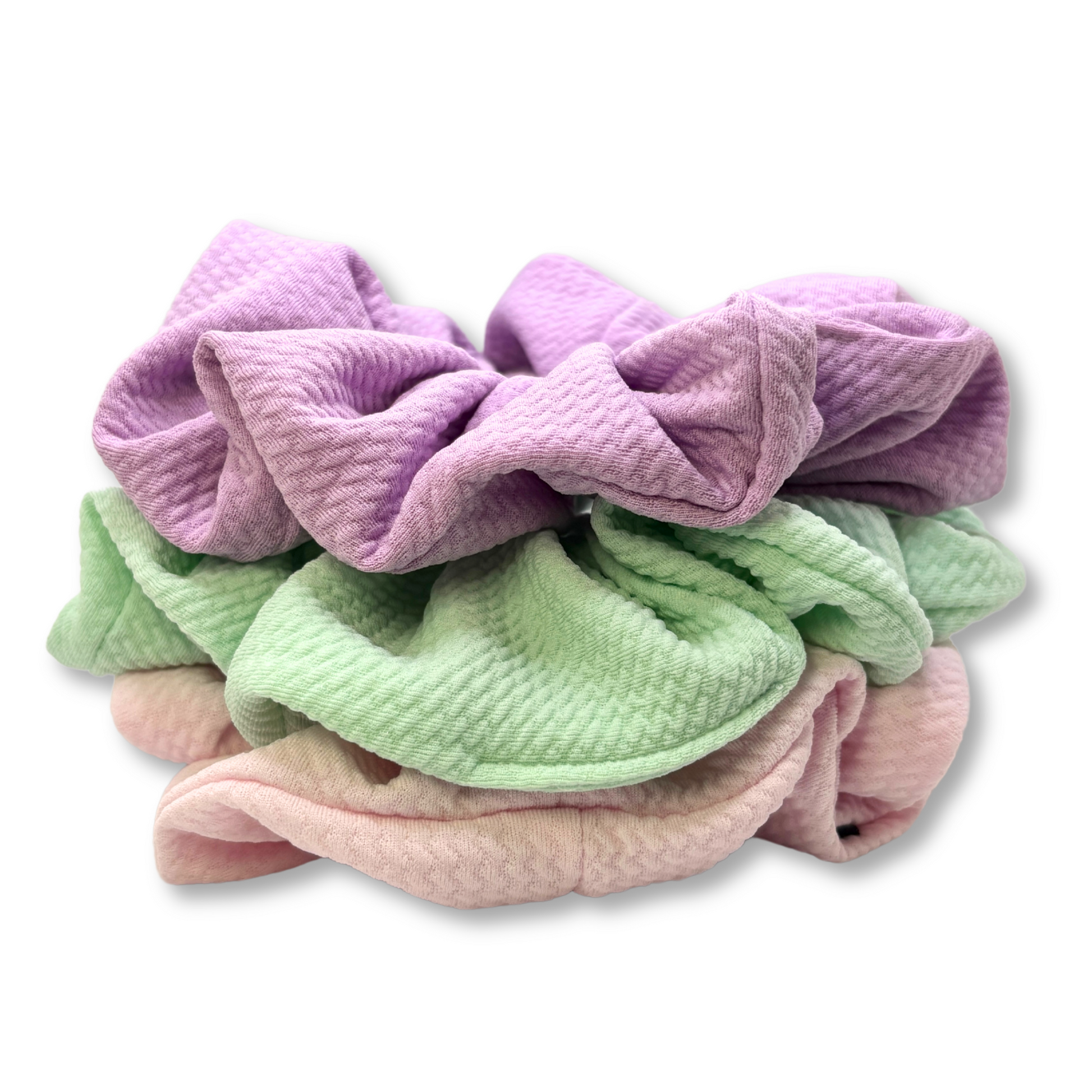 Pastel Spring Bullet Scrunchie Trio Enchanted Scrunch