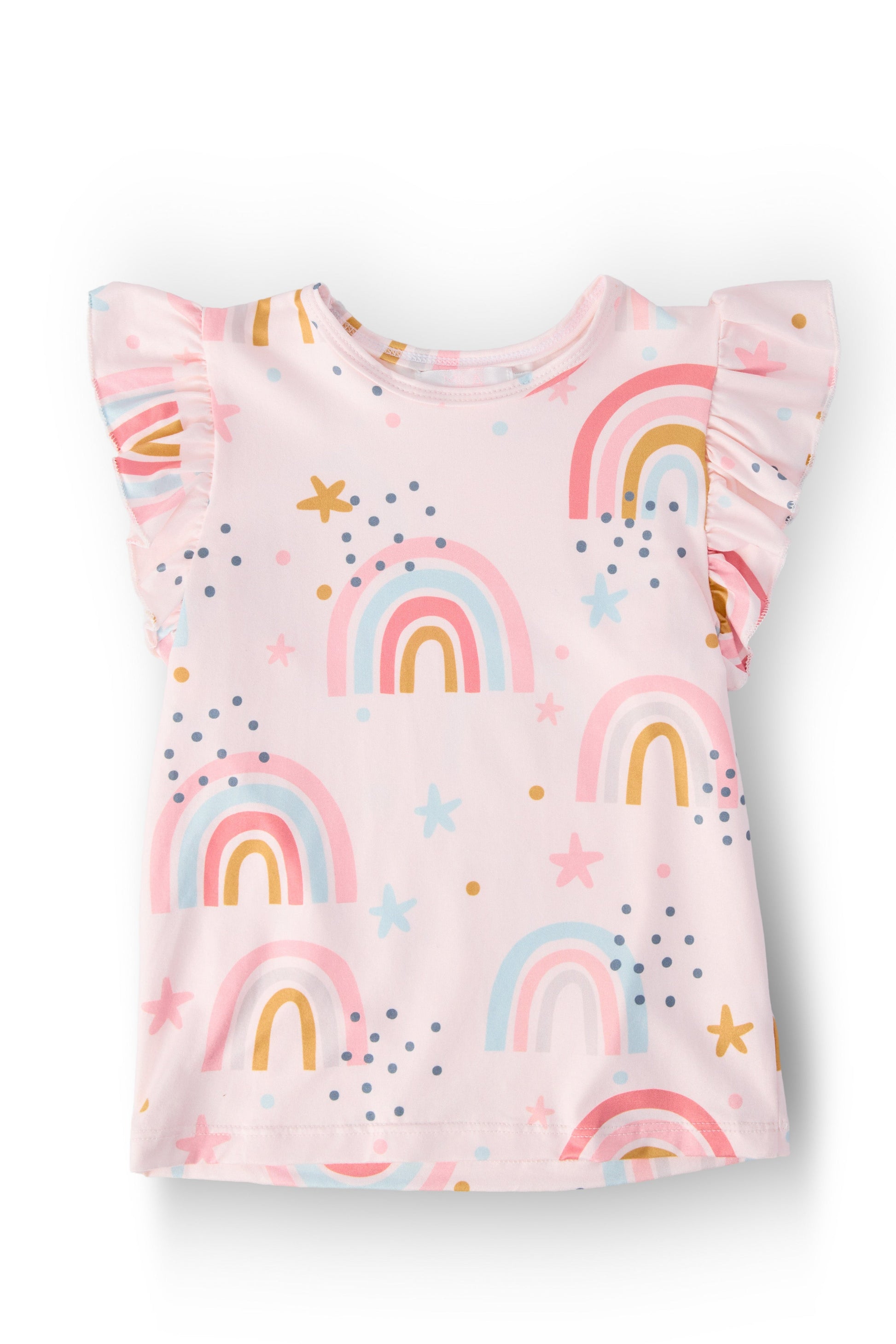 Over the Rainbow S/S Ruffle Tee Mila & Rose ®