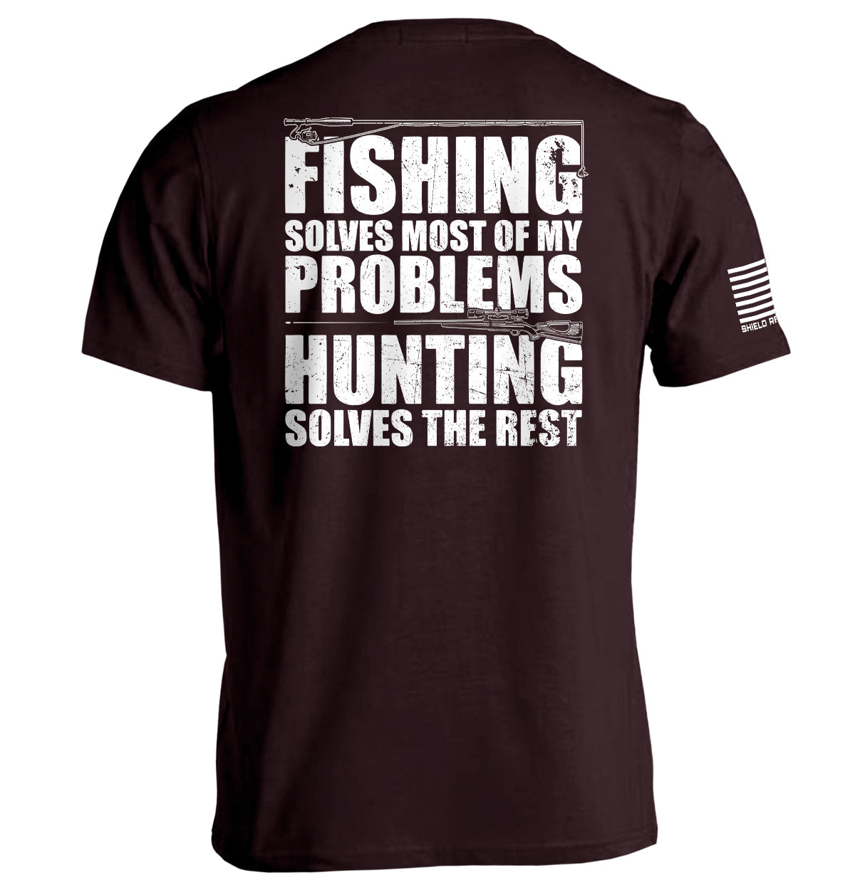 Fishing Solves Most Of My Problems Shield Republic