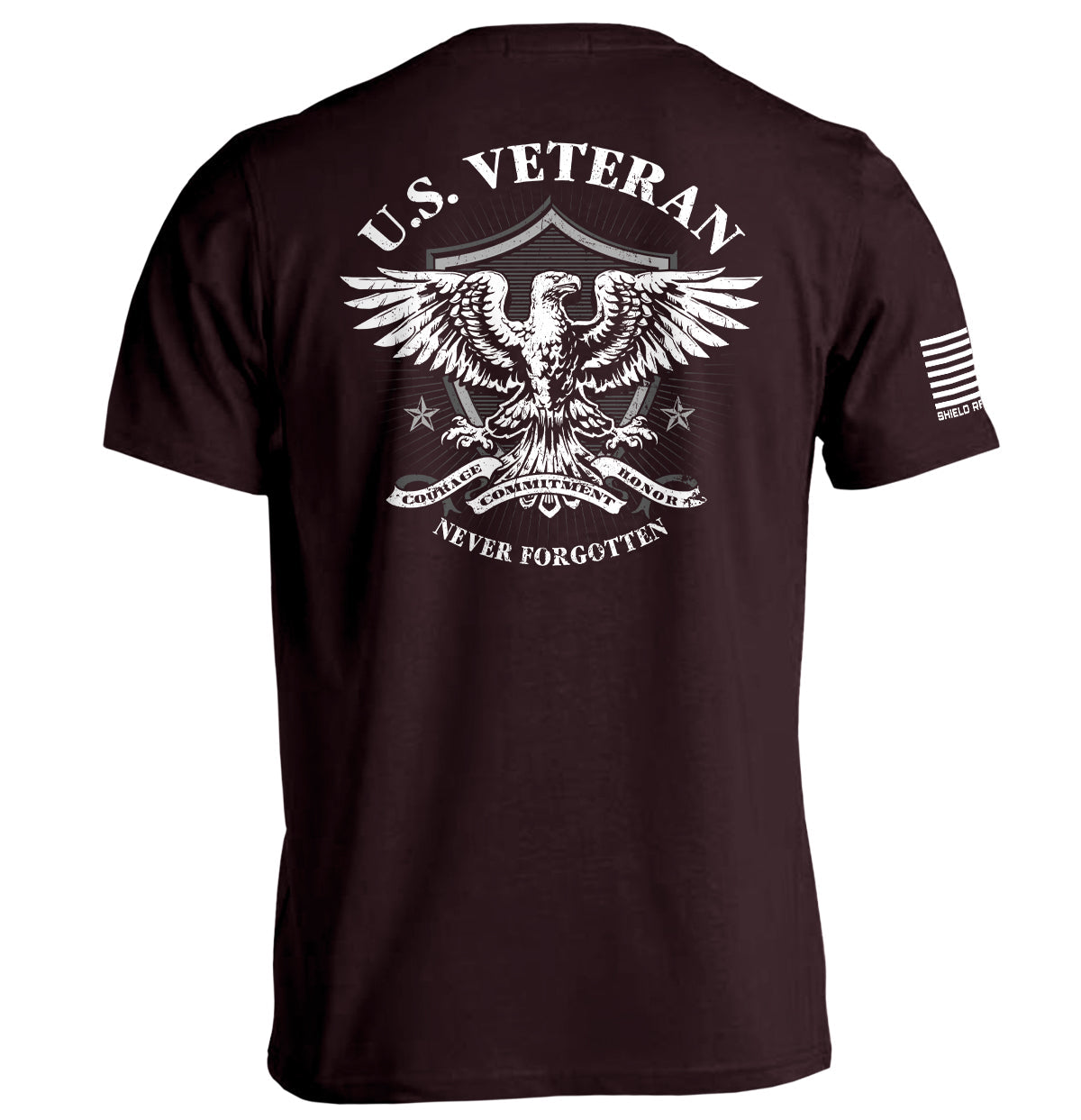 U.S. Veteran Never Forgotten Shield Republic