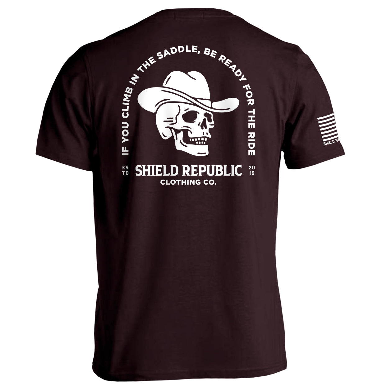 Be Ready For The Ride SR Clothing Co. Shield Republic