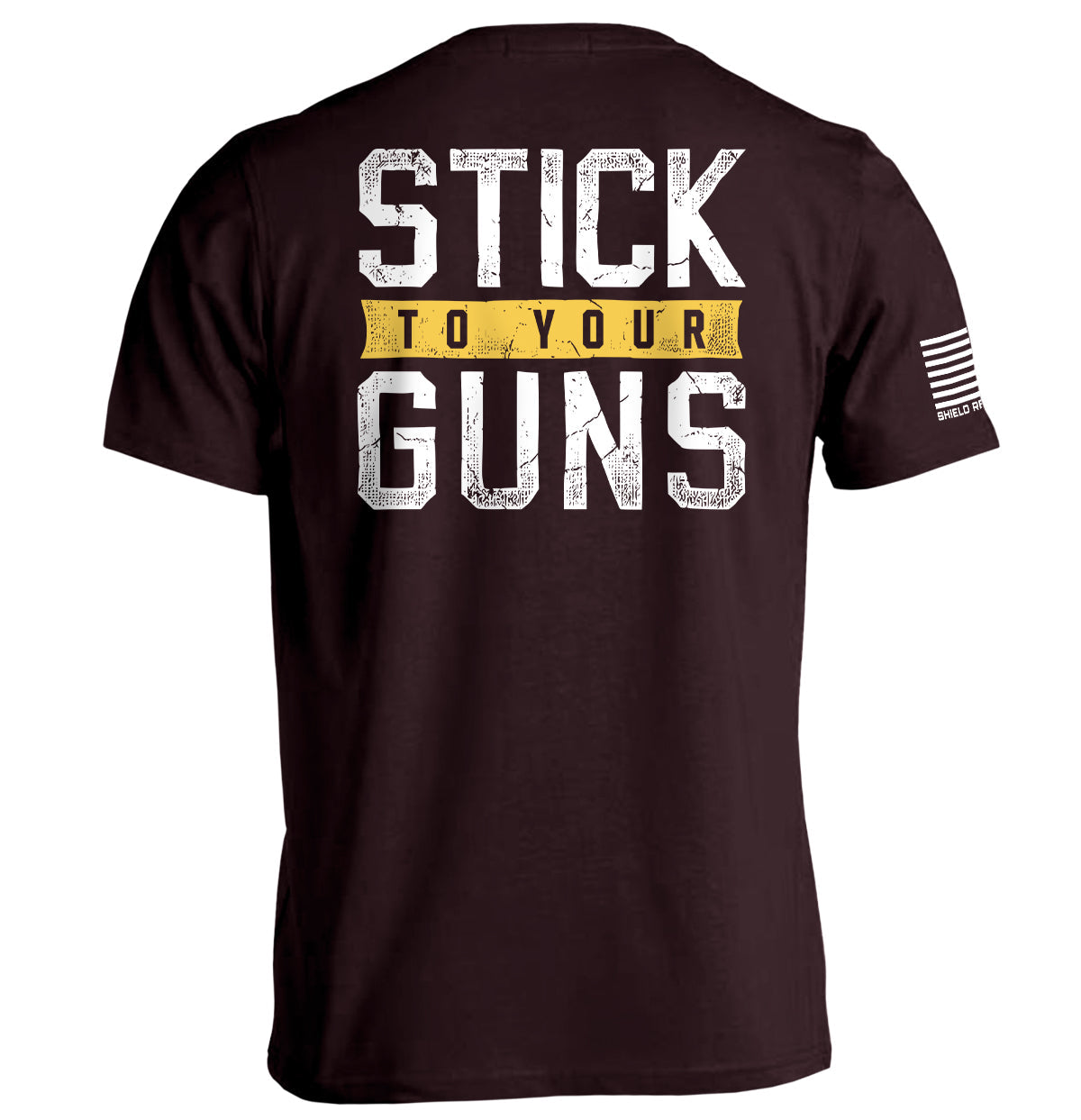 Stick To Your Guns Distressed Shield Republic