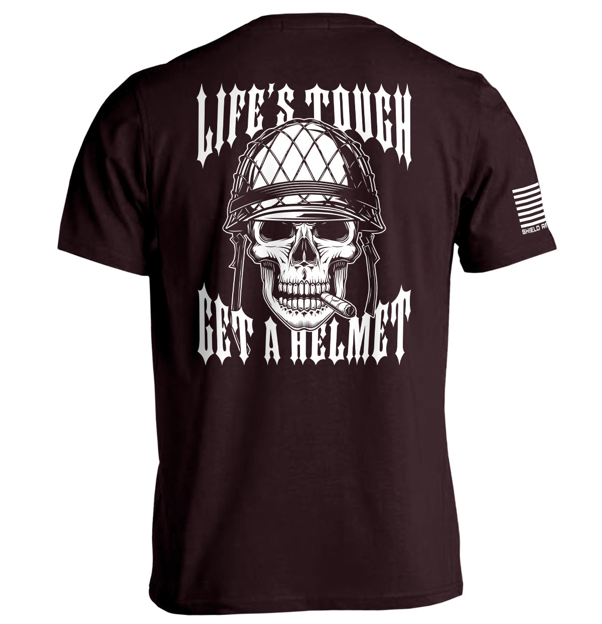 Life's Tough Get A Helmet Shield Republic