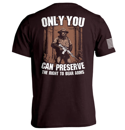 Only You can Preserve the the Right to Bear Arms Shield Republic