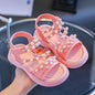 Girls' Summer Sandals with Pearls - Non-Slip Princess Shoes