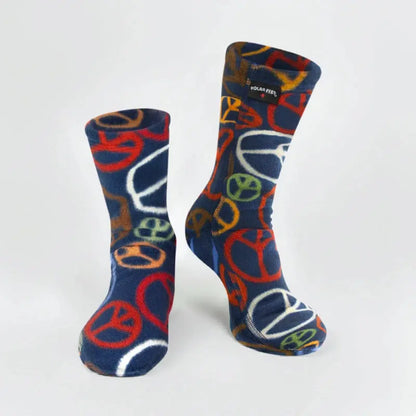 Kids' Fleece Socks - Peace Polar Feet® LLC