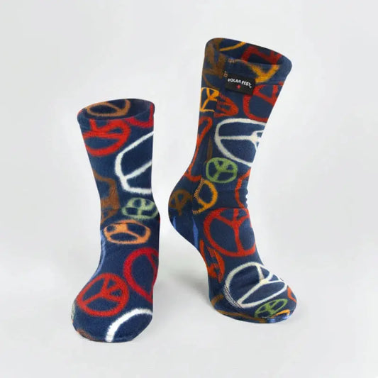 Kids' Fleece Socks - Peace Polar Feet® LLC