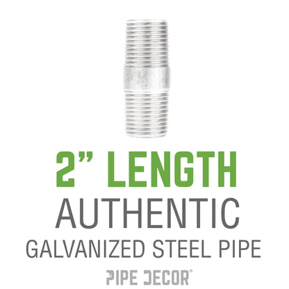 1 1/2 in. x 2 in. Galvanized Pipe PIPE DECOR