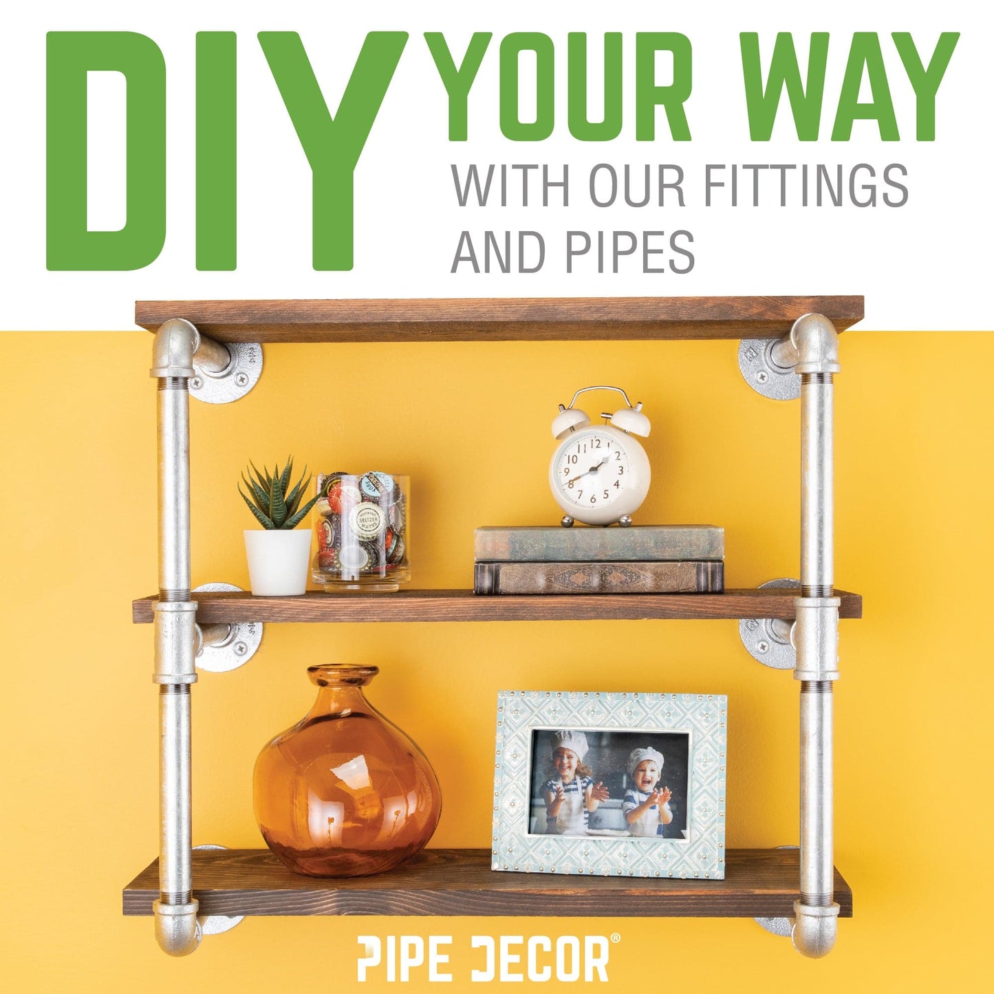 2 in. x 36 in. Galvanized Pipe PIPE DECOR