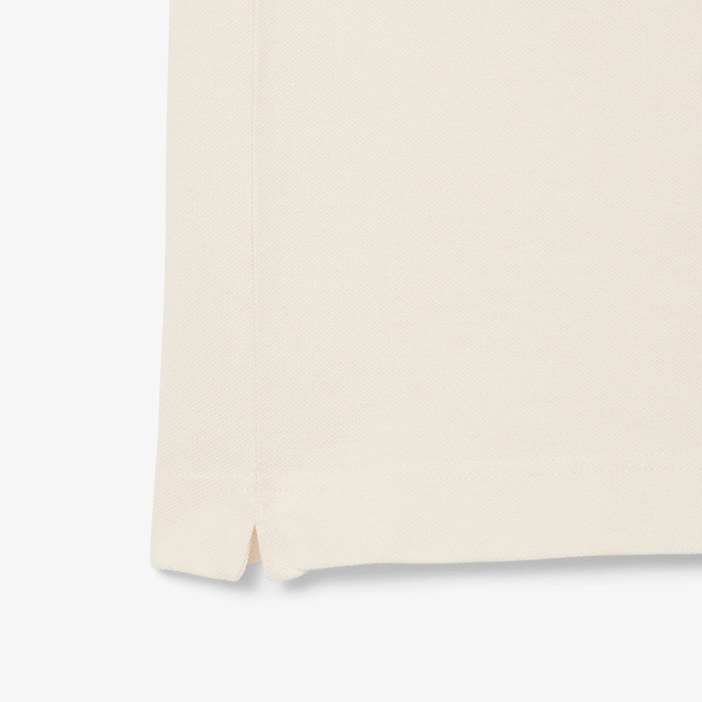 Lacoste Mens Classic Fit Petit Pique Badge Polo - Cream Denim Exchange