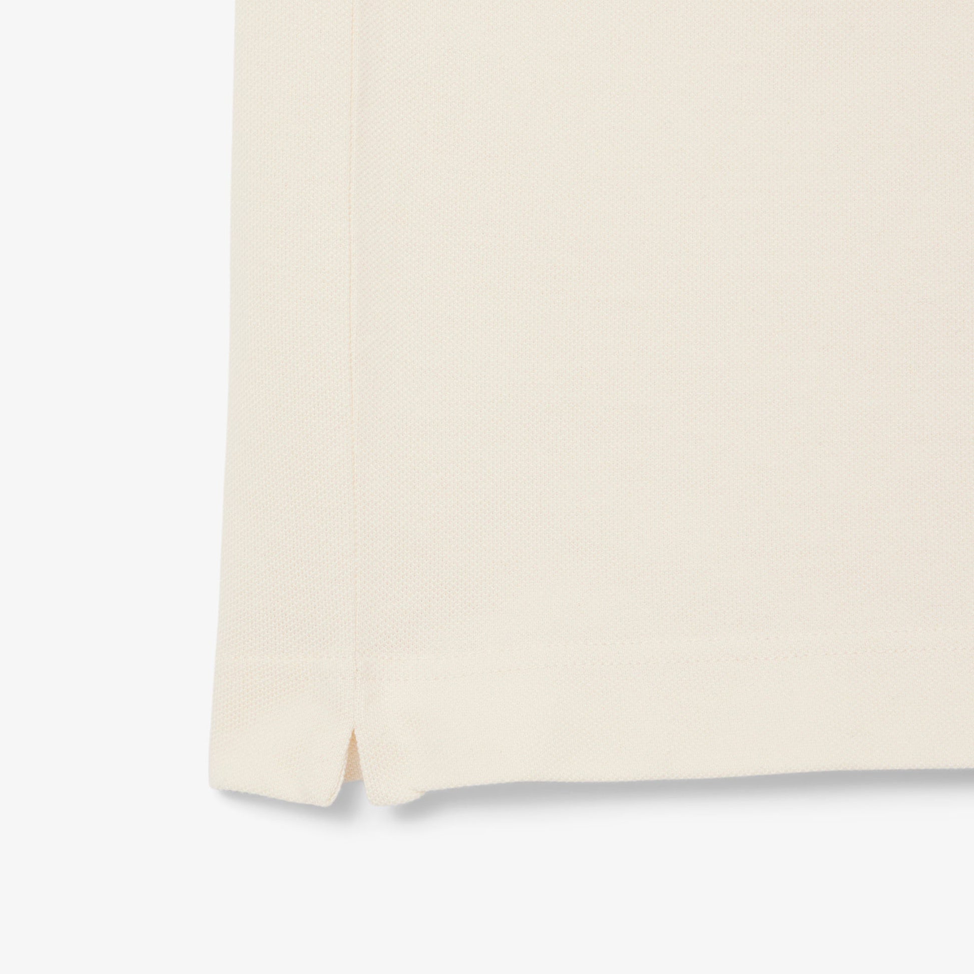Lacoste Mens Classic Fit Petit Pique Badge Polo - Cream Denim Exchange