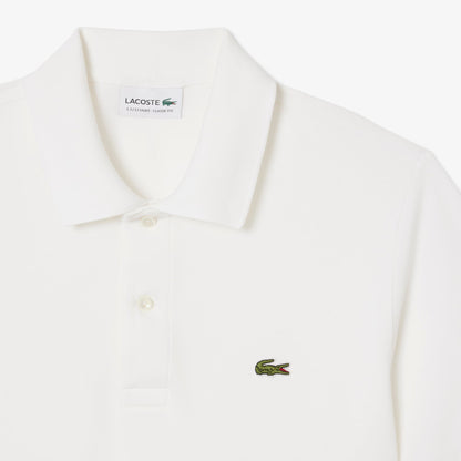 Lacoste Mens Light Pique Polo - White Denim Exchange