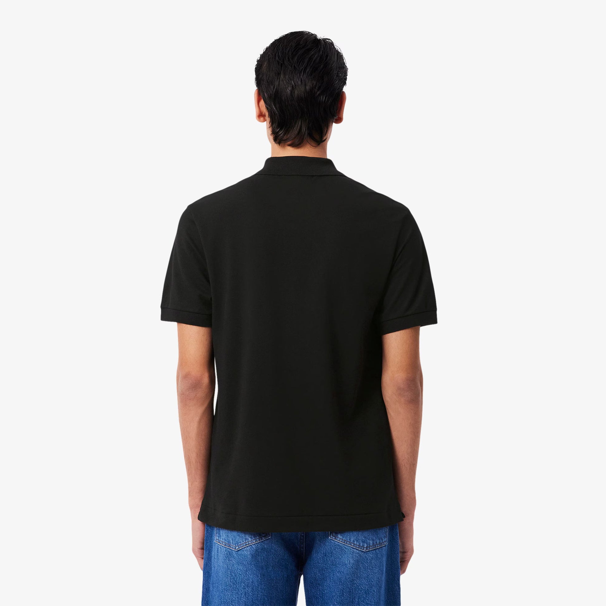 Lacoste Mens Light Pique Polo - Black Denim Exchange