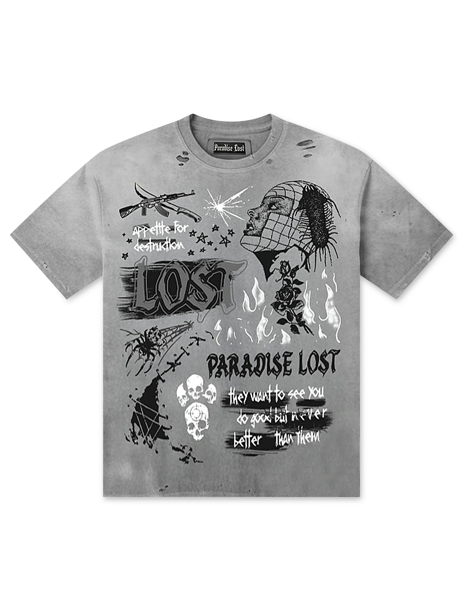 Paradise Lost Cyborg Tee - Grey Denim Exchange