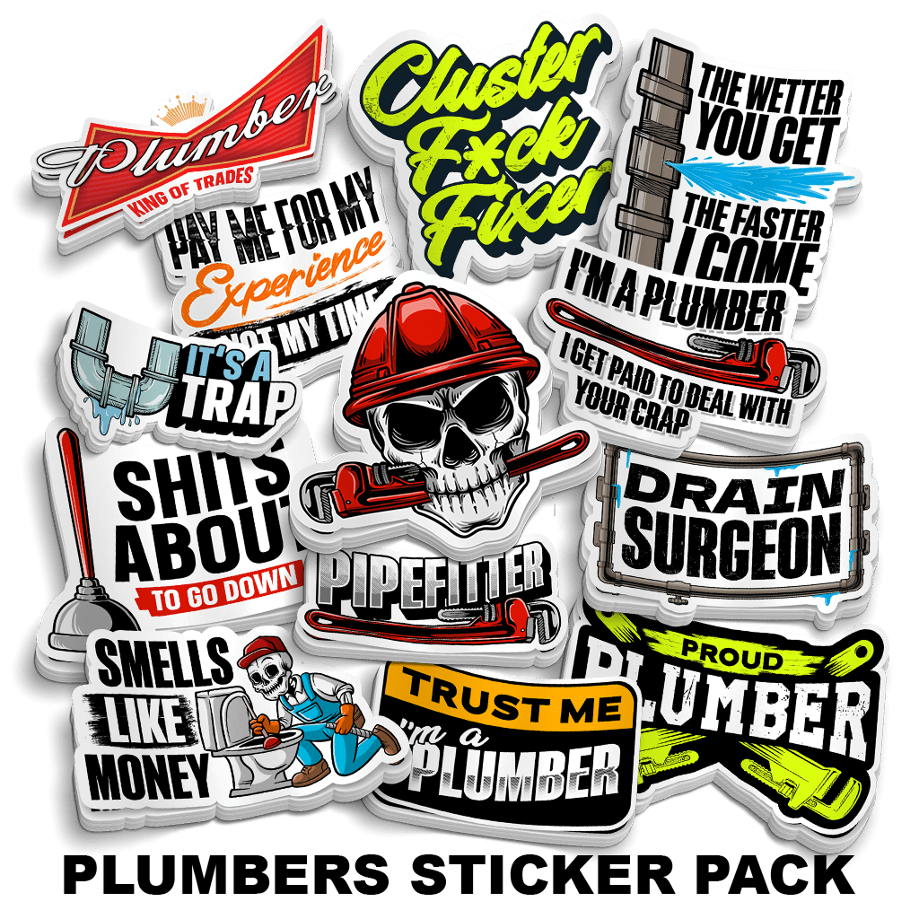 Plumbers Sticker Pack Armed American Supply