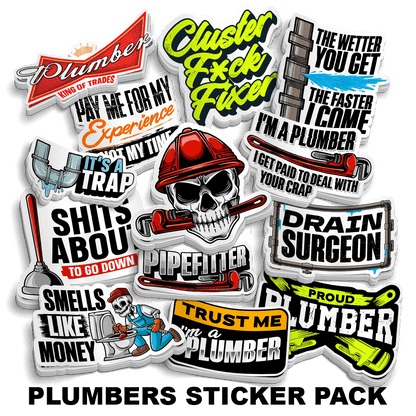 Plumbers Sticker Pack Armed American Supply
