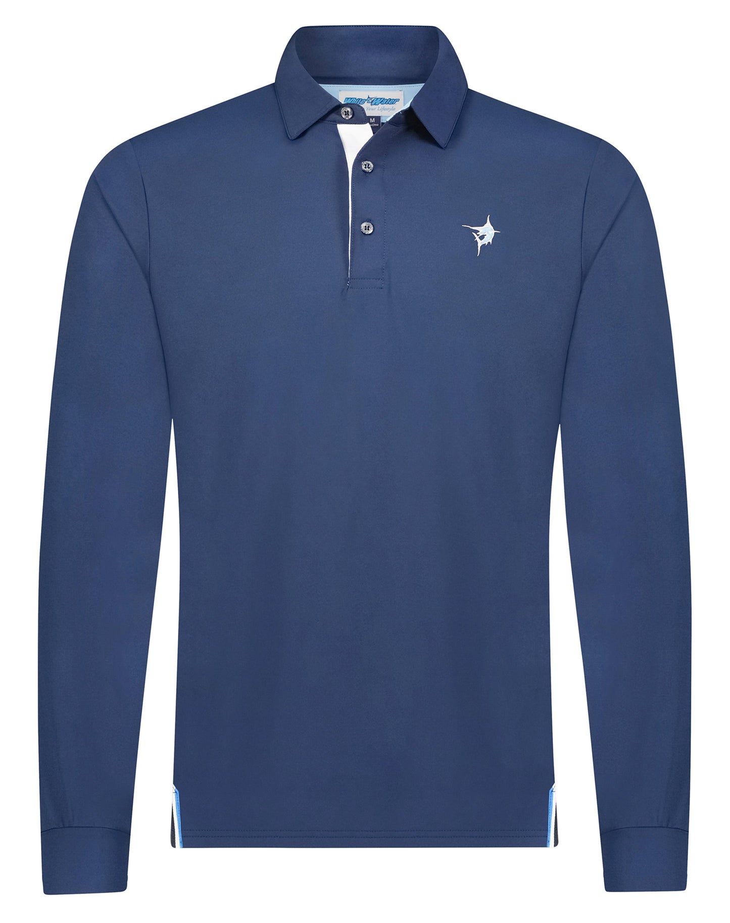 Coast Long Sleeve Polo White Water Life