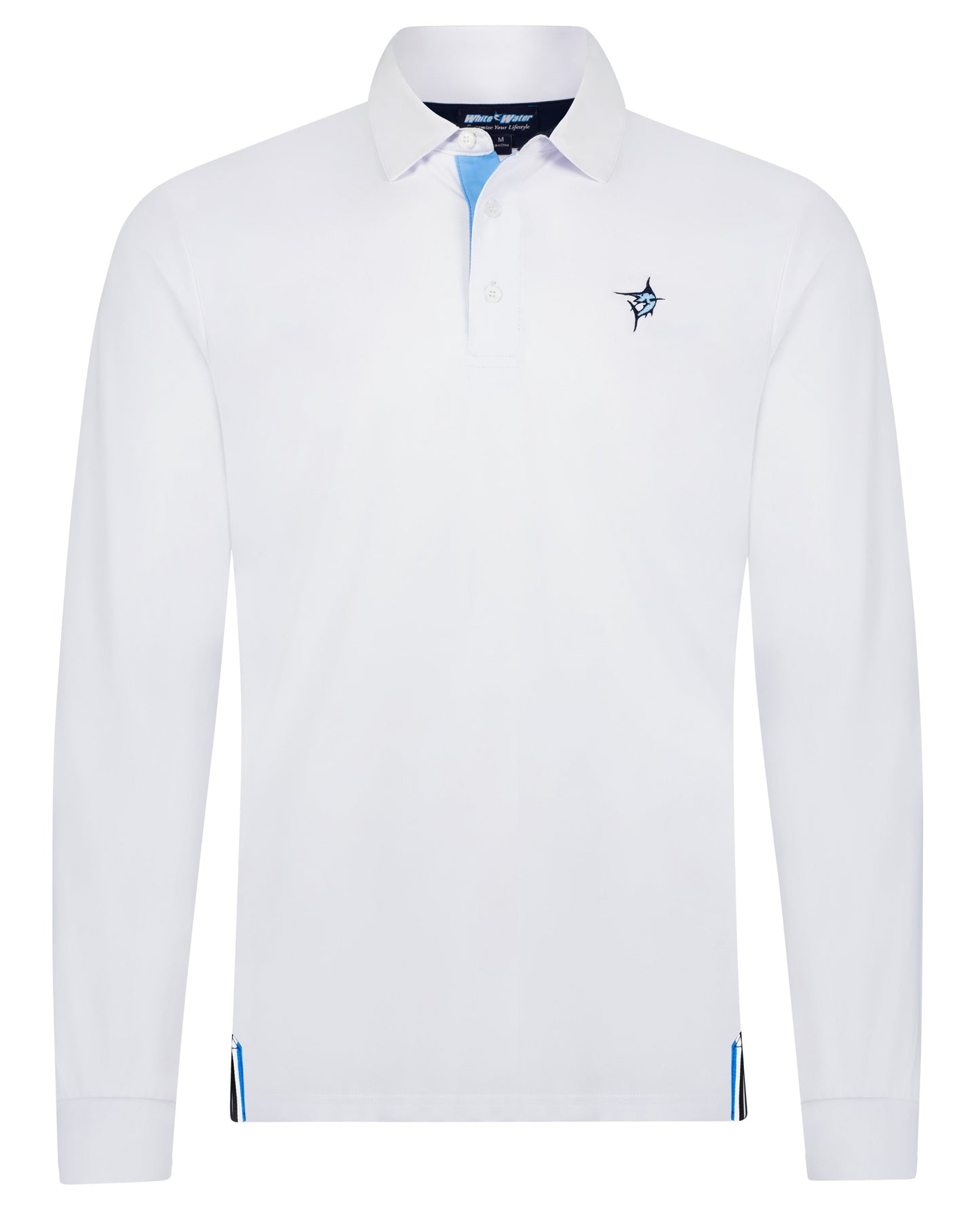 Coast Long Sleeve Polo White Water Life