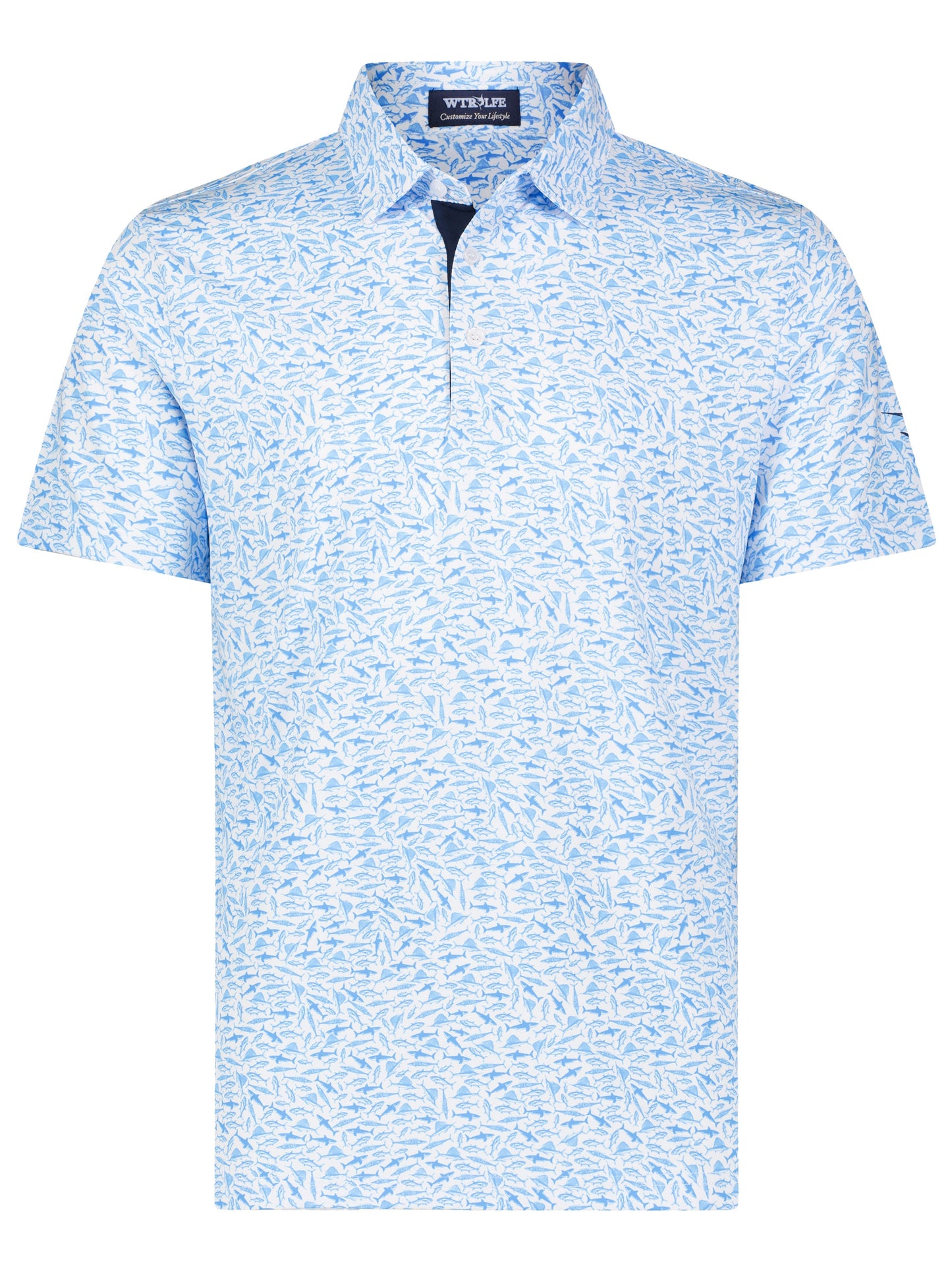 Predator Print Polo White Water Life