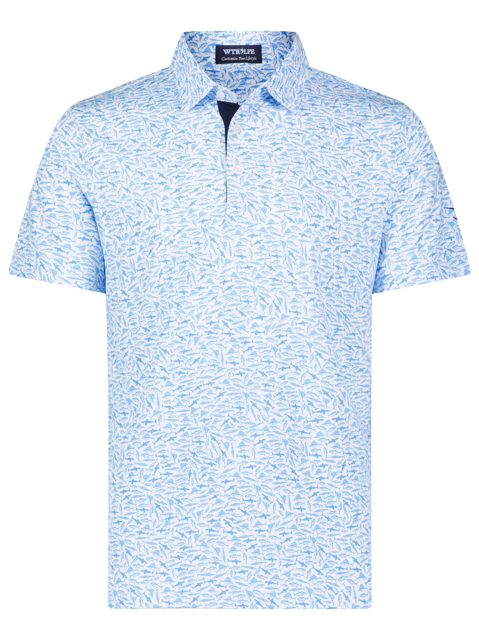 Predator Print Polo White Water Life