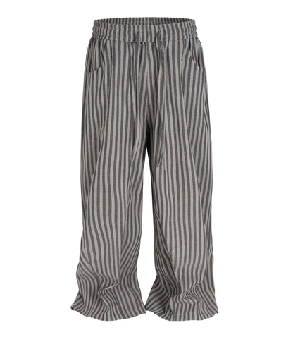 GREY STRIPED LOUNGE PANTS (UNISEX)
