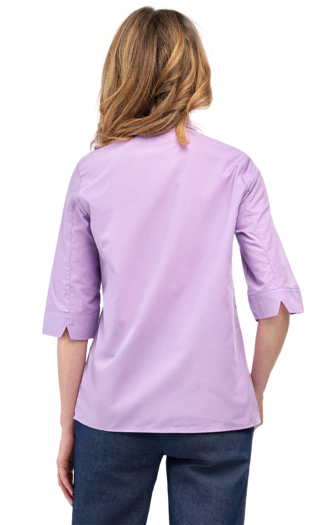 Womens Regular Fit 3/4 Sleeve Button Down Collared Camp Shirt TURTLE BAY APPAREL