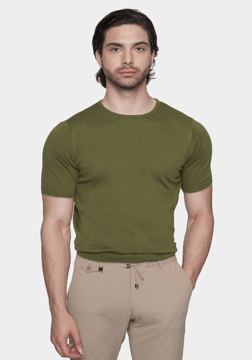 The Essential Shirt (Moss) Bright Moons