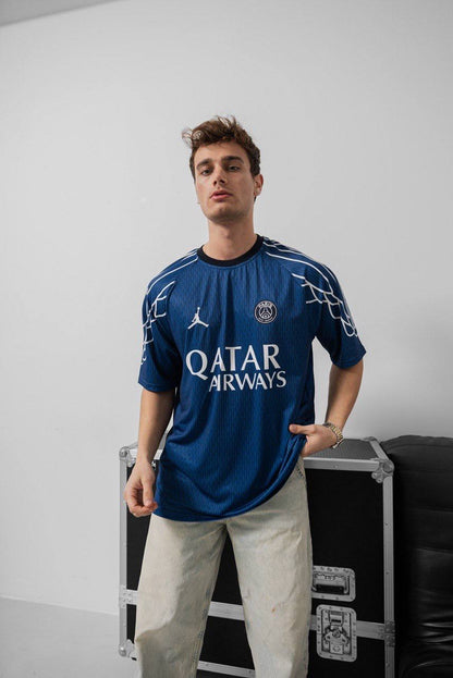 PSG Jordan Fourth Stadium Shirt - Official Football Jersey - Limited Edition Soccer Kit Withinblack