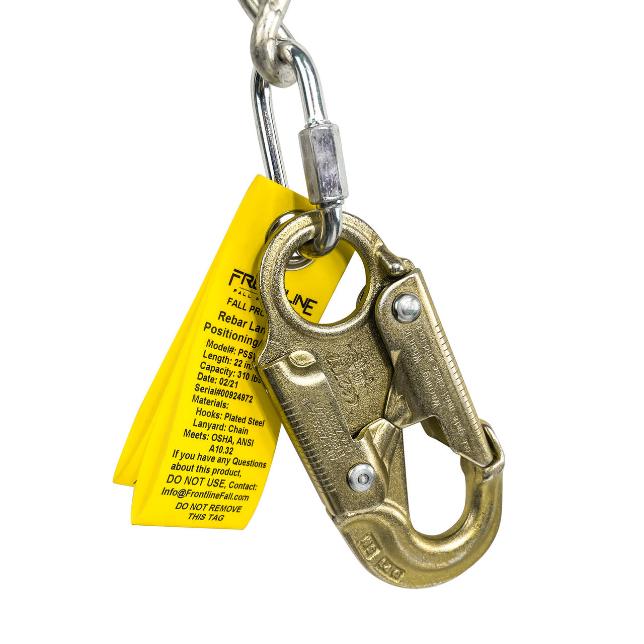 Frontline PSSW2R-US Patriot Positioning Chain with Swiveling Hook - Made in USA VM Hardware