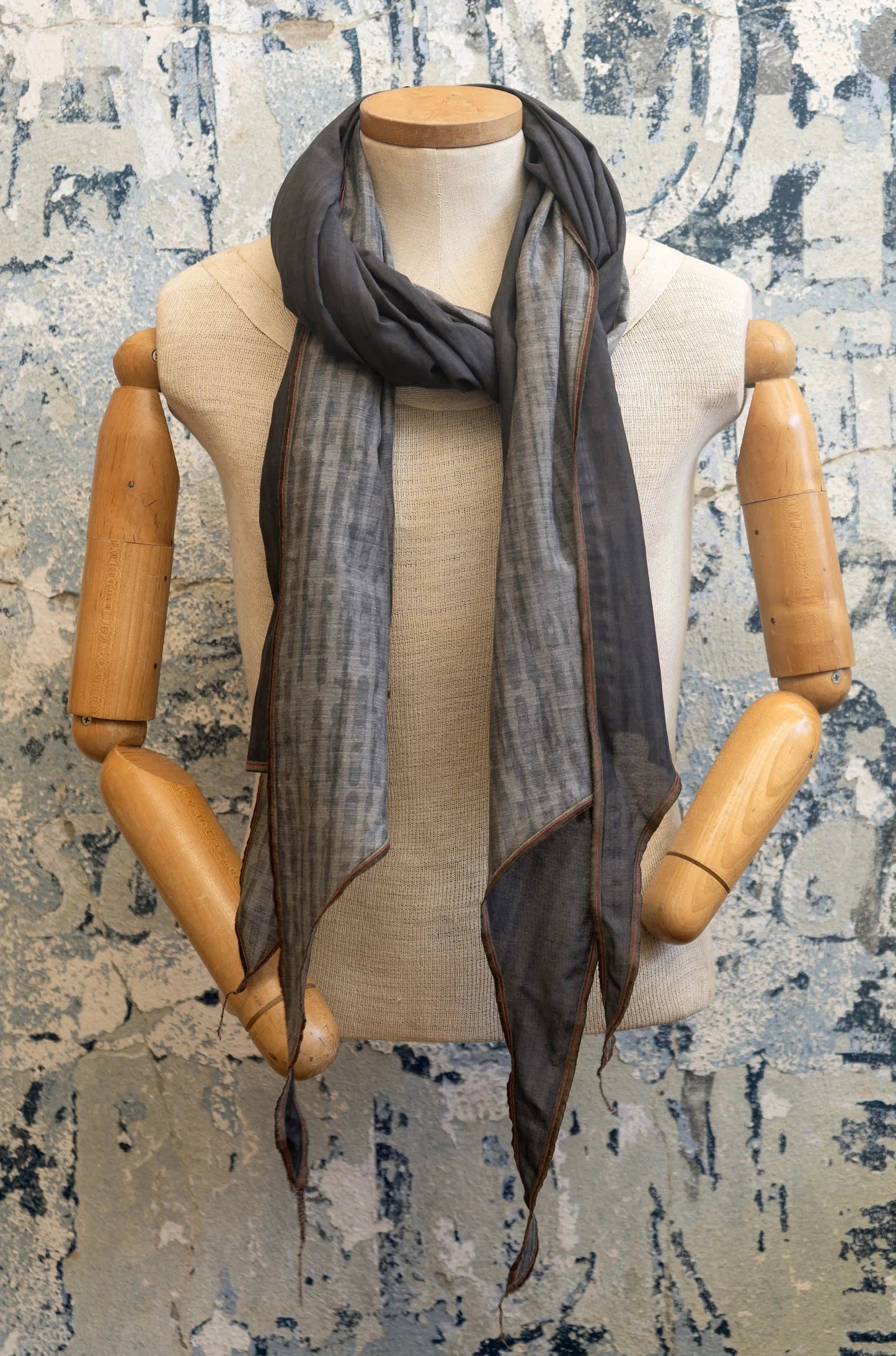 Pewter Drift Silk Scarf Late Sunday Afternoon