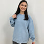 Pacific Blue Oversized Corded Crew Ivy + Cloth